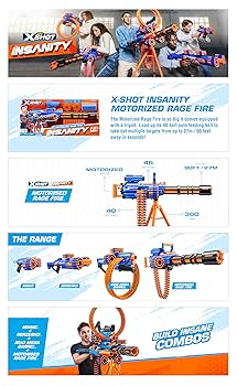 Amazon.co.jp: Zuru XSHOT インサニティ 電動ガトリング